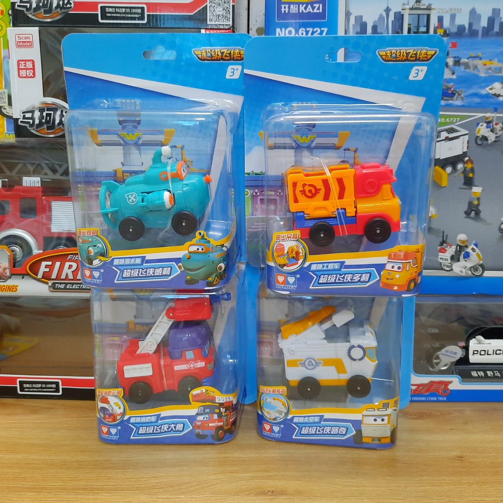 Đồ chơi trẻ em super wings mô hình xe trạm Rover mini đội bay siêu đẳng bằng nhựa cao cấp