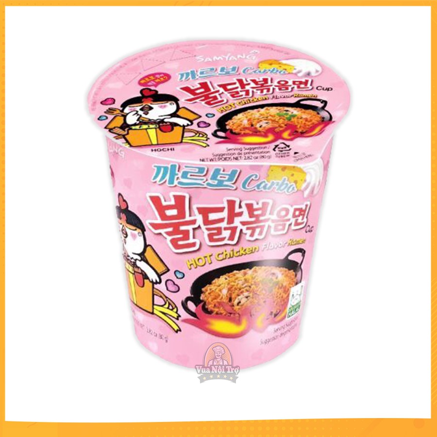 Combo 6 Ly Mì Khô Gà Cay Samyang phô mai Carbonara