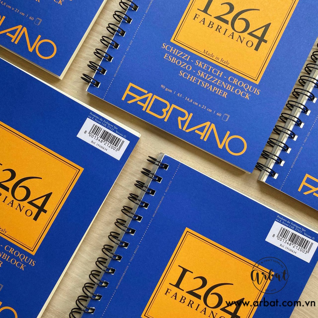 Sổ vẽ sketchbook Fabriano 1264