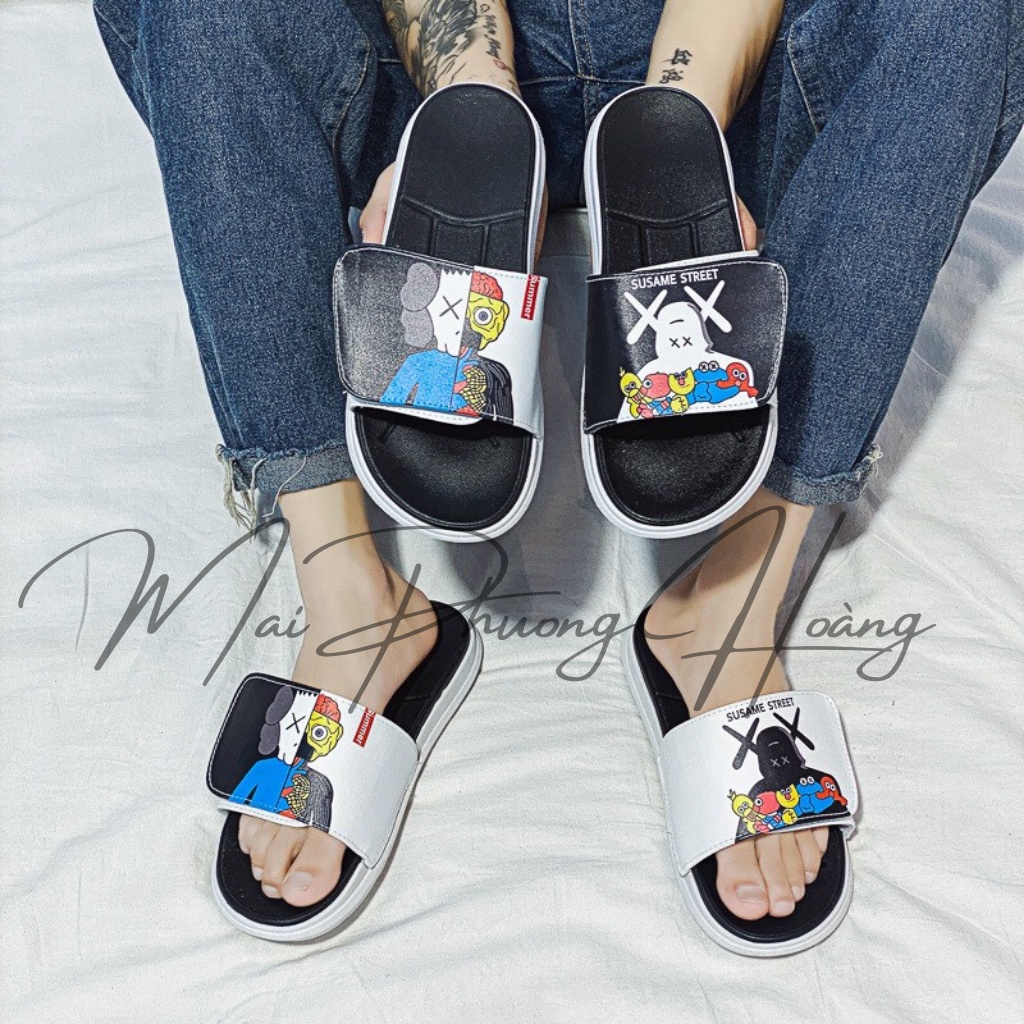 Dép nam nữ quai ngang SUSAME quai dán thời trang cực đẹp full size từ 35-44