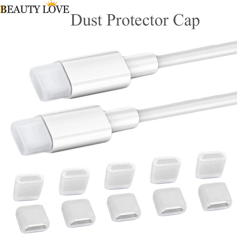 Vỏ Bọc Trong Suốt Chống Bụi Cho Dây Cáp Sạc Type C / Type-C