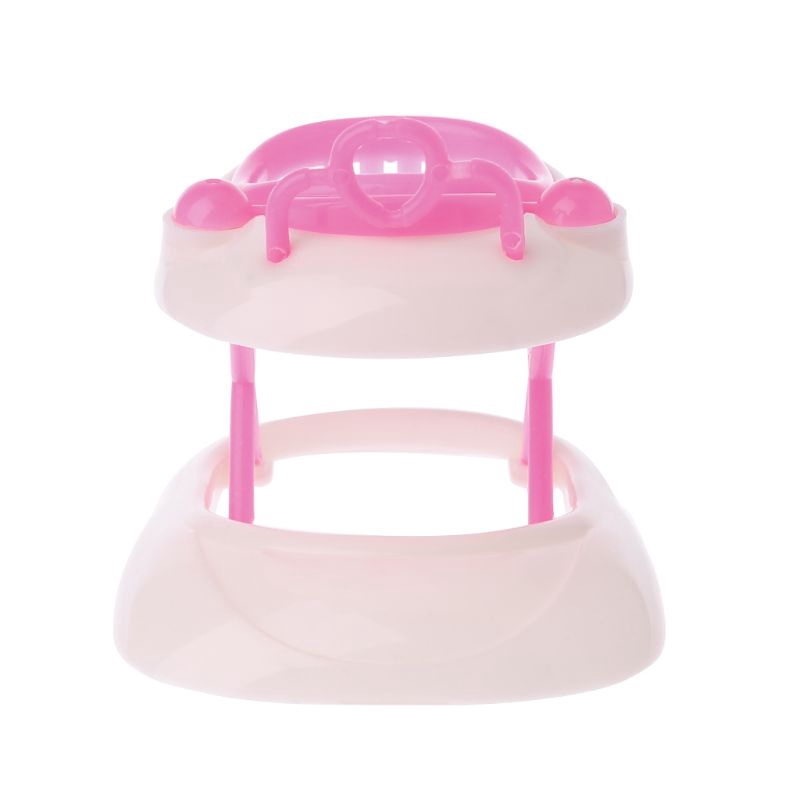 New Pink Plastic Walker For Doll House Dollhouse Miniature Accessories