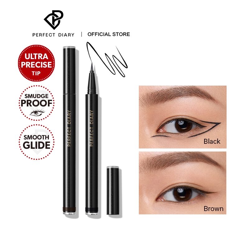 Bút kẻ mắt trang điểm PERFECT DIARY đầu siêu mảnh chống nhòe bền màu lâu trôi 0.4ml | BigBuy360 - bigbuy360.vn
