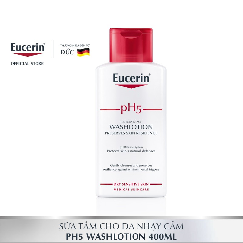Sữa tắm cho da nhạy cảm Eucerin pH5 Washlotion 400ml