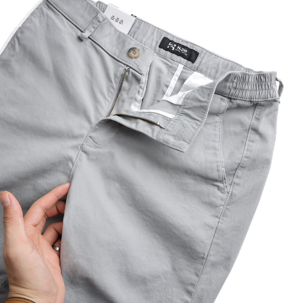 Quần Short Kaki Nam H-ZET - Form Slim Fit Mặc Trên Gối - SHORT KK 03