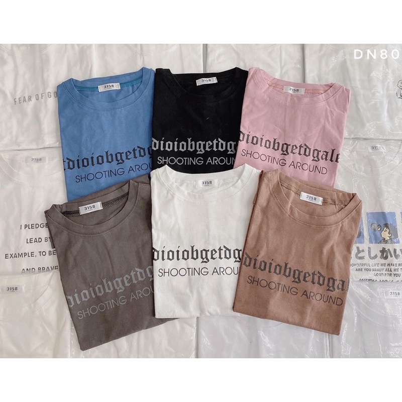 [Giá Huỷ Diệt] Áo cotton tay lỡ dáng rộng unisex bàn cờ