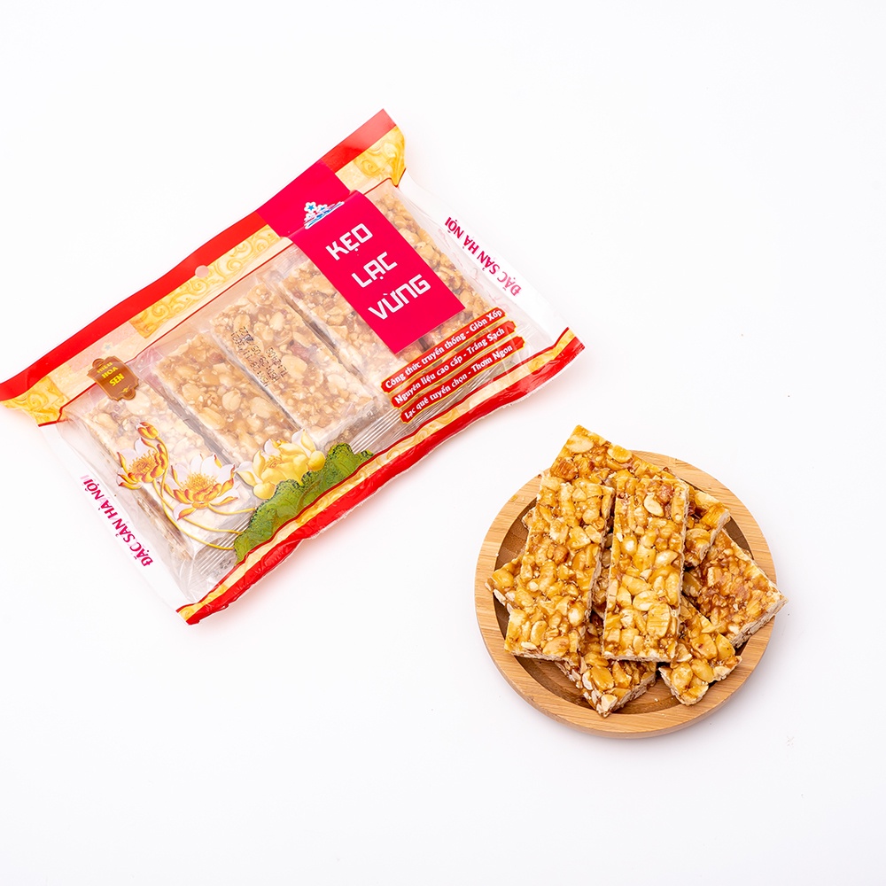Kẹo lạc thanh dài, kẹo lạc Tiến Vua cao cấp đặc sản truyền thống thơm ngon Vinabisca kẹo ăn vặt tuổi thơ quà tặng biếu