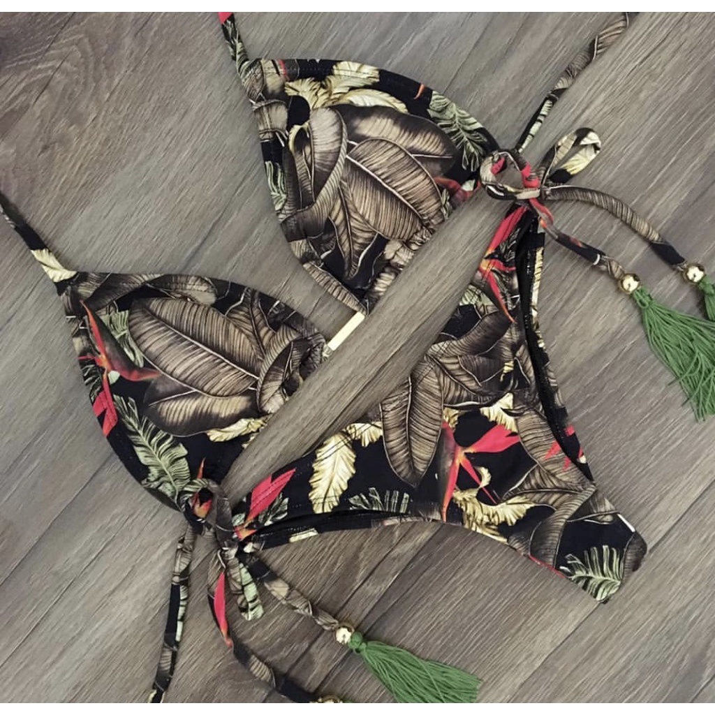 DUNEA Bikini Tua Rua In Họa Tiết Cổ Điển Y0725