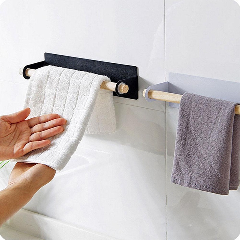 Giá Đỡ Cuộn Khăn Giấy Tự Dính Đa Năng Không Cần Khoan Tiện Dụng Cho Nhà Bếp / Phòng Tắm