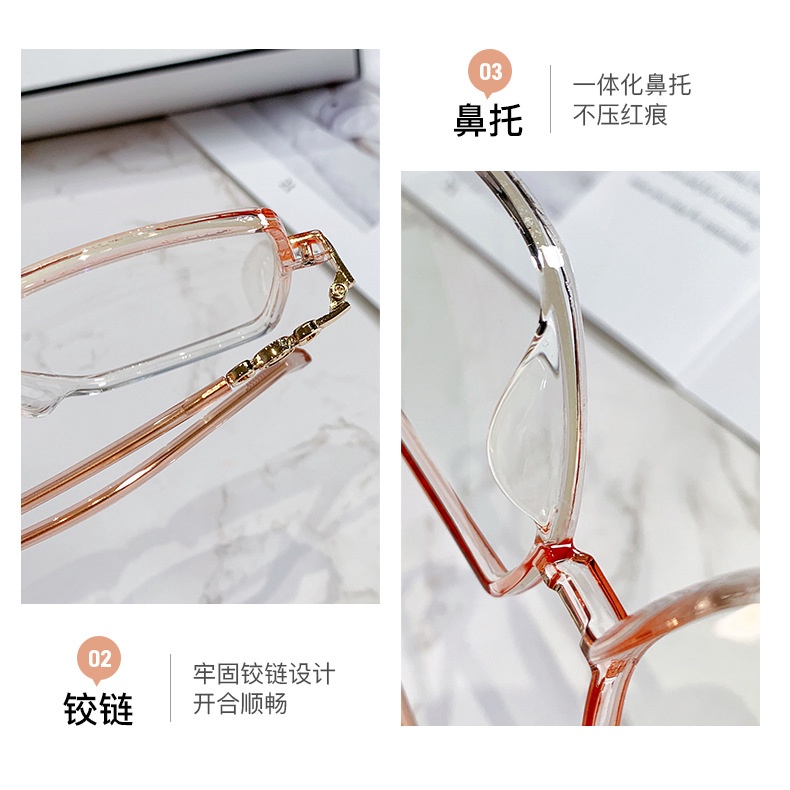 Mắt Kính Chống Ánh Sáng Xanh Chống Ánh Sáng Xanh Hình Đa Giác Thời Trang Cho Nam Nữ