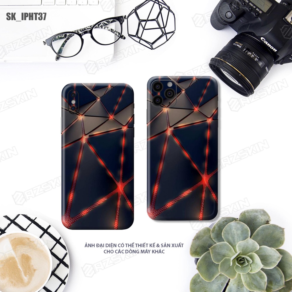 Miếng Dán Skin Hình 3D Lửa Dành Cho IPhone 7/13/14 Pro Max |SK_IPHT37| Chất Liệu Chính Hãng, Bền Màu, Dán Full Lưng Viền