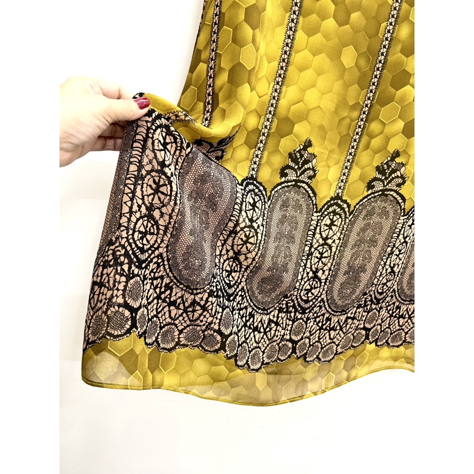 Áo Kiểu Thổ Cẩm MAI THY 550, Mẫu Áo Trung Niên Họa Tiết Thổ Cẩm Ngắn Tay Cổ Tròn Trang Nhã | Thời Trang Trung Niên U40