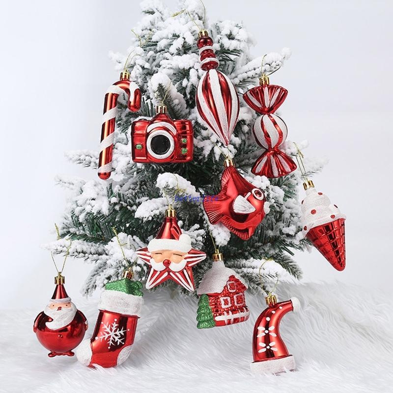 Set 2 Hộp Quà Trang Trí Giáng Sinh Năm Mới