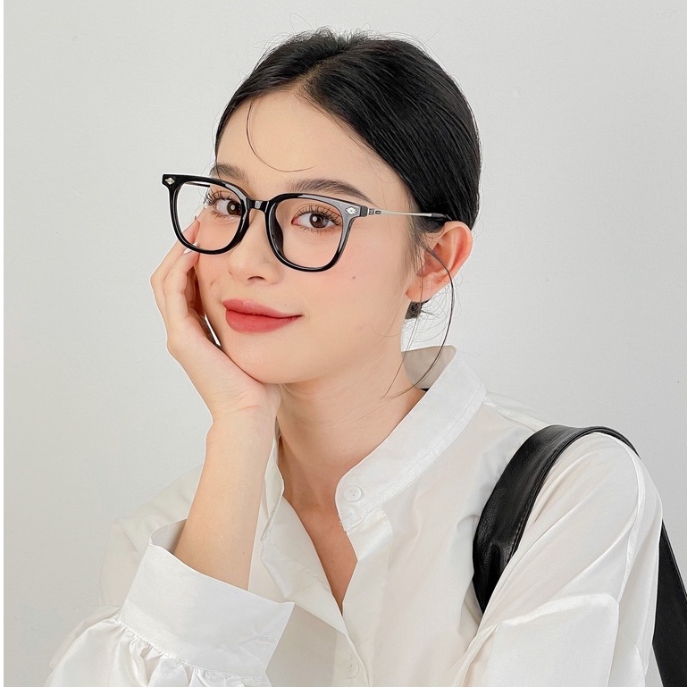 Kính gọng vuông nam nữ LILYEYEWEAR càng thanh mảnh thiết kế cao cấp thời trang tinh tế 01205