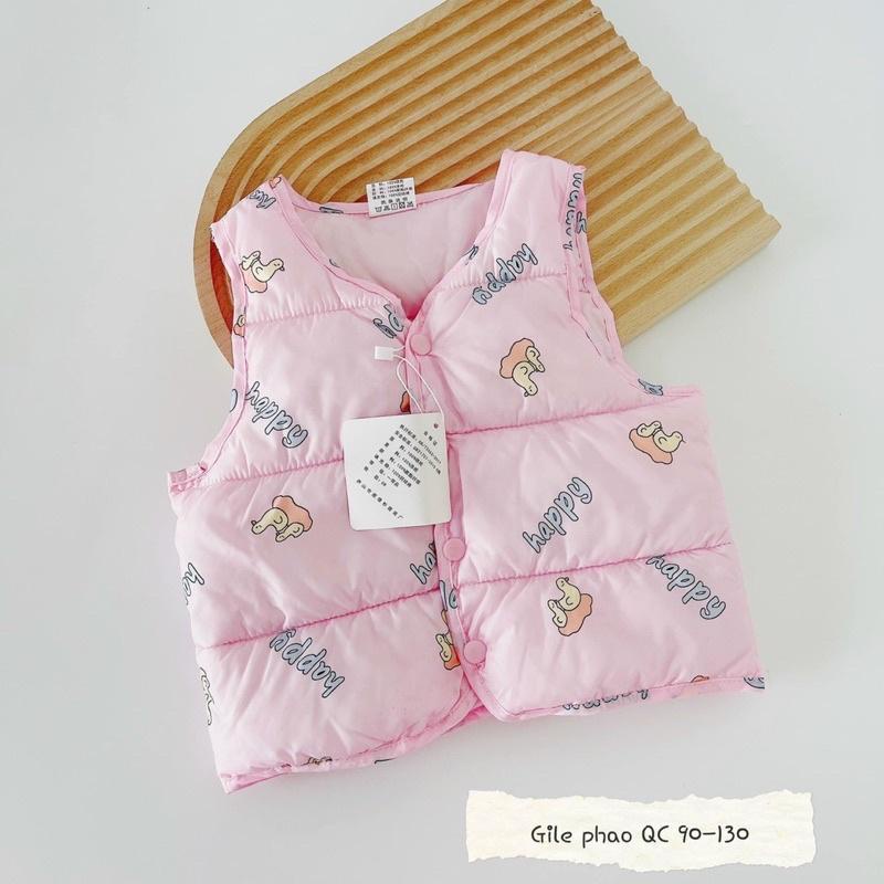 ÁO GILE PHAO HỌA TIẾT SIÊU ĐẸP CHO BÉ