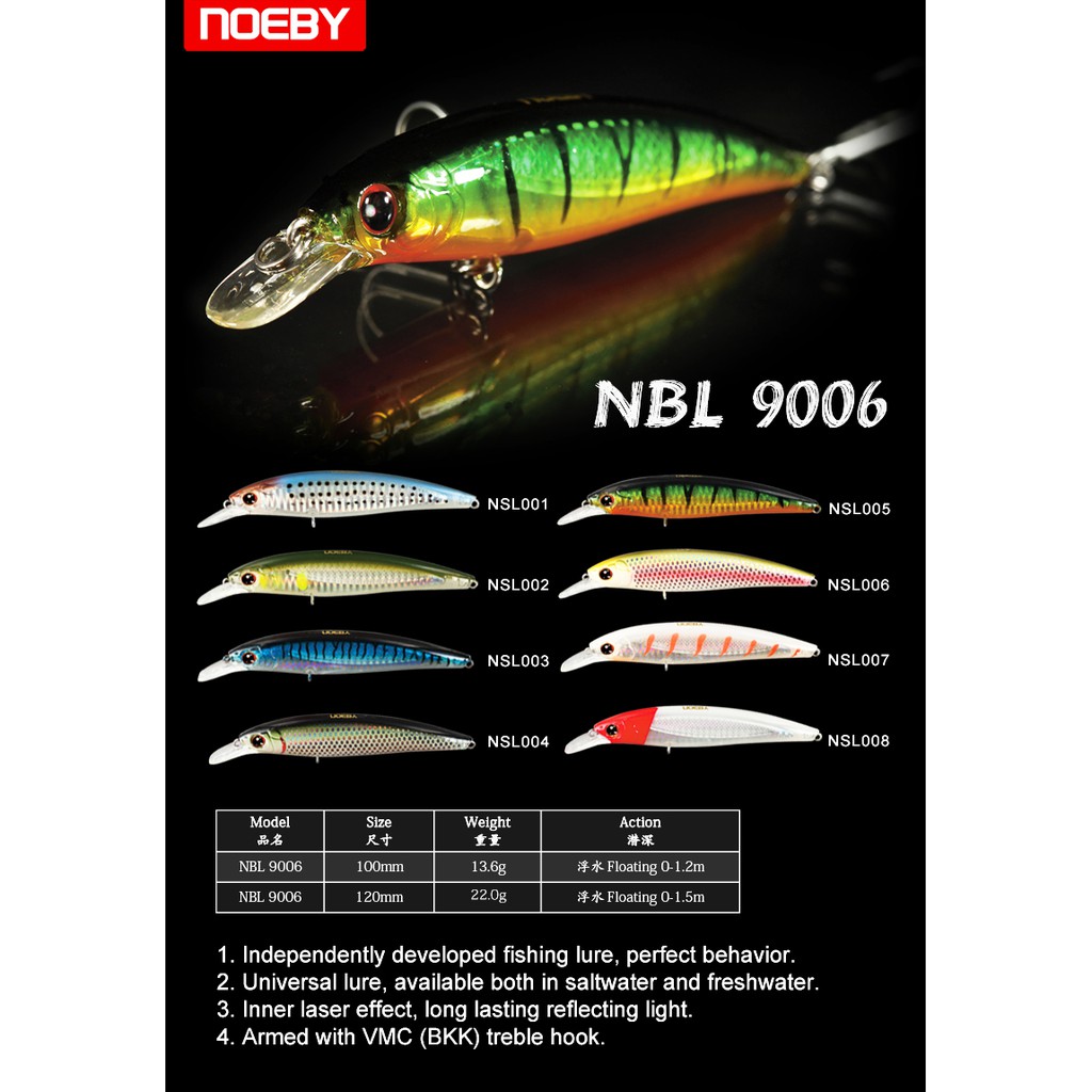 Mồi giả câu Lure Minnow Noeby  - NBL9006