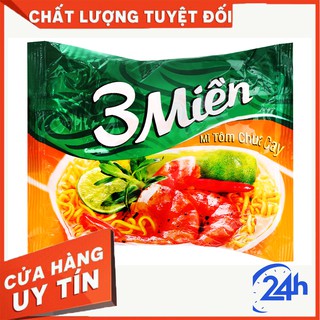 01 gói Mì tôm Ba Miền, 3 Miền vị tôm chua cay 65g