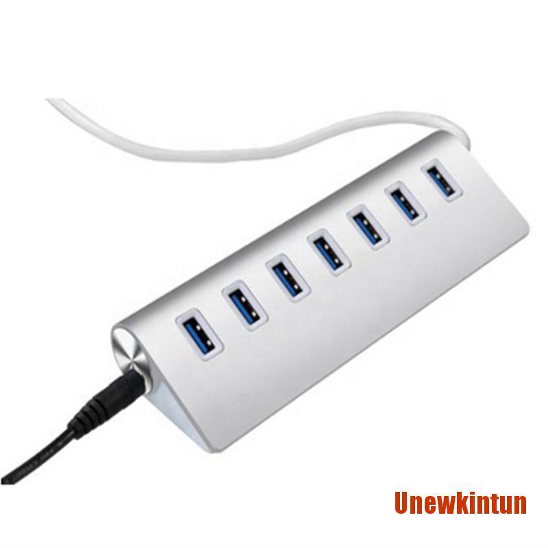 UNewkin USB 3.0 Hub Powered 7 Port Data Hub SuperSpeed Adapter for Windows Mac PC