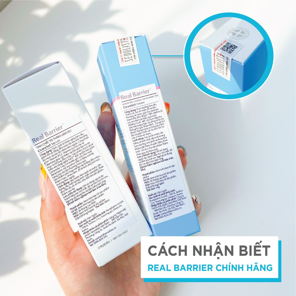 Nước cân bằng cấp nước làm dịu REAL BARRIER Aqua Soothing Toner 190ml