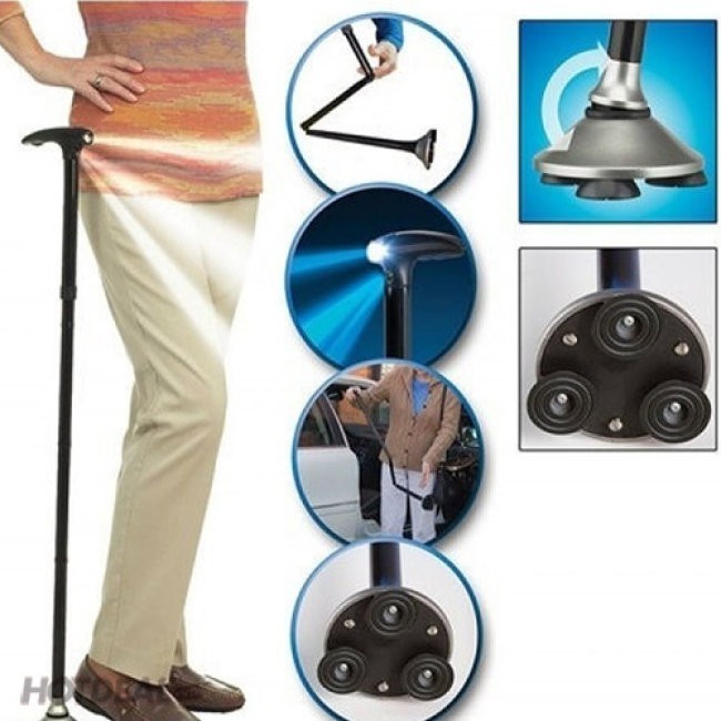 Gậy chống trượt cho người già,gậy 3 khúc