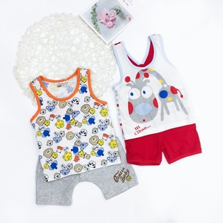 Bộ ba lỗ cotton siêu mát cho bé trai - Bộ ba lỗ đẹp cho bé.