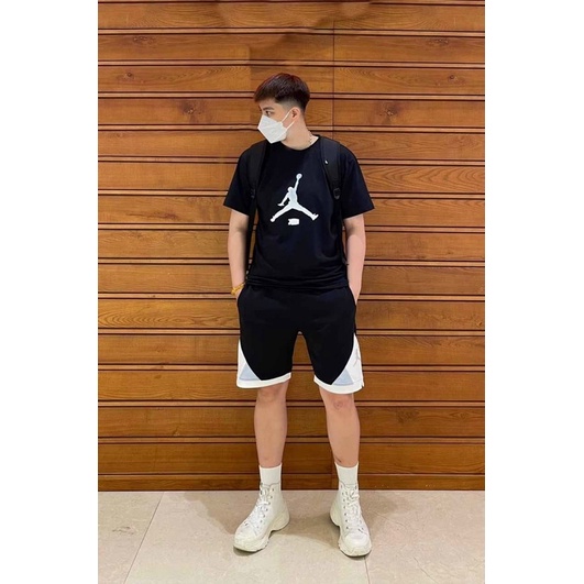 Bộ Quần Áo Thể Thao Nam - Bộ Mặc Nhà In Hình Jordan Chất Cotton GSS099