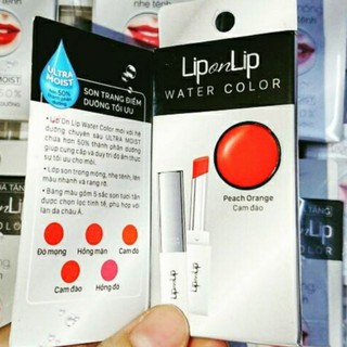 (0,5g) Mẫu Thử Son Lip On Lip Có Màu Siêu Mềm Môi (Cam Đào)