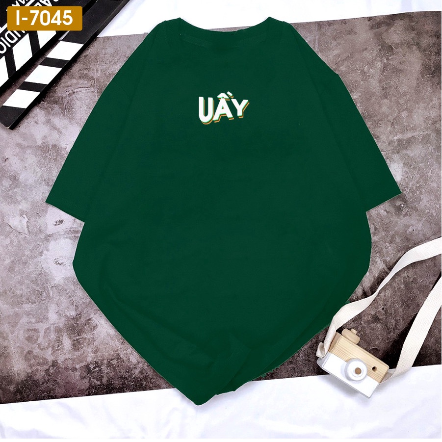 Áo Thun Tay Lỡ In Chữ UẦY siểu độc chất cotton mềm