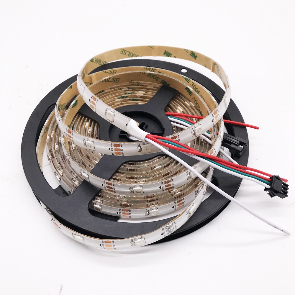 Dây đèn 5050 Rgb Ws2812B Led DC Ws2812 vi mạch Ip30 /5050/Dcv655 30 led/mét