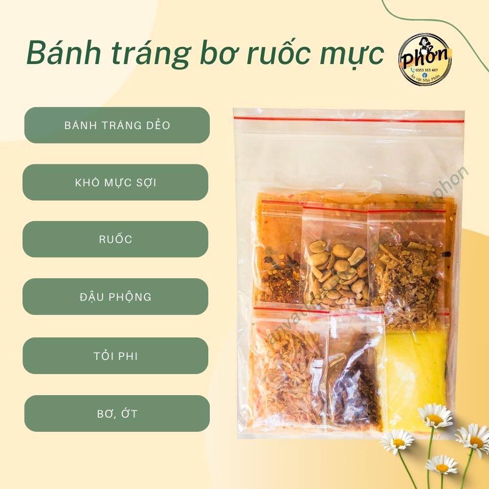 Bánh Tráng Bơ Ruốc Mực Đậu, Bánh Tráng cuốn Dẻo, Bơ, Ruốc, Mực, Bánh Tráng Dẻo Cuộn SIÊU NGON - Nhà Phởn