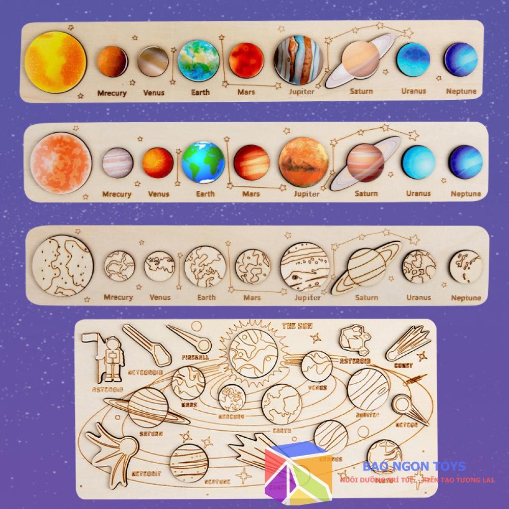 Đồ chơi xếp các hành tinh, hệ mặt trời, giúp bé phát triển trí tưởng tượng và làm quen thiên văn học BAO NGON TOYS DG158