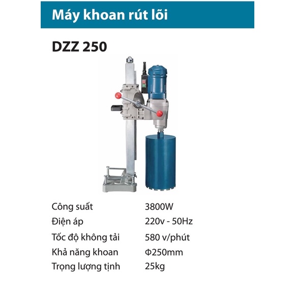 Máy Khoan Rút Lõi Dongcheng DZZ250 (3800W)