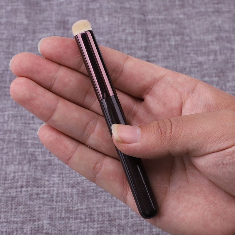 Cọ Trang điểm, Mini Tay Cầm Bằng Gỗ Đa Năng Tiện Dụng Cọ Môi Tán Son Trang điểm Makeup Nội địa Trung