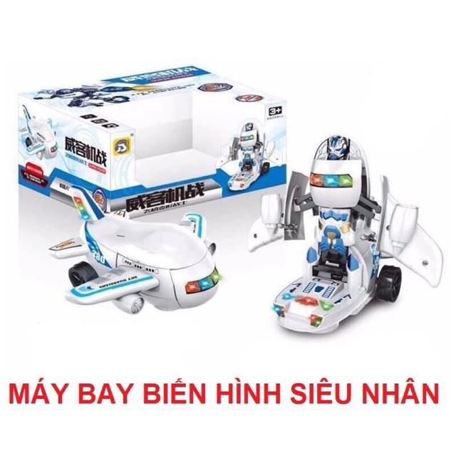 (CHUYÊN SỈ LẺ) Đồ Chơi Máy Bay Biến Hình Thành Robot Phát Nhạc Vui Nhộn (GIÁ RẺ)