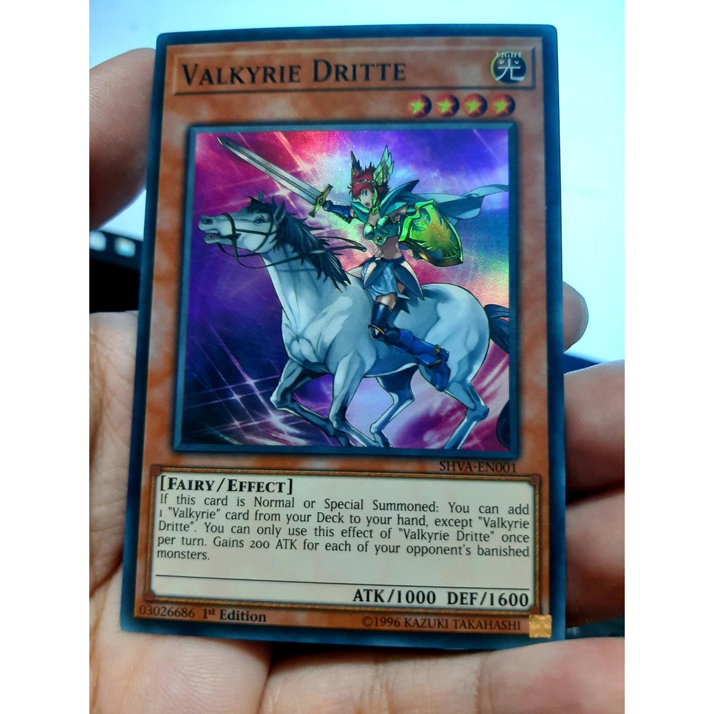 THẺ BÀI YUGIOH Monster Valkyrie Dritte - SHVA-EN001 - Super Rare