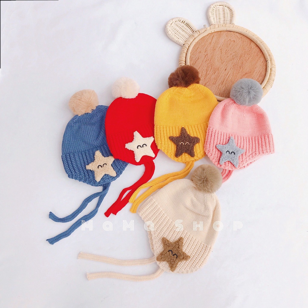 G111-LEN03 SET GIÀY BOOT LÔNG MỀM - MŨ NGÔI SAO ĐỎ NOEL CHO BÉ CỦA MAMAOI - THỜI TRANG CHO BÉ