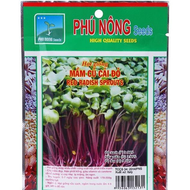 Hạt giống mầm củ cải đỏ ITALIA - PNSeeds