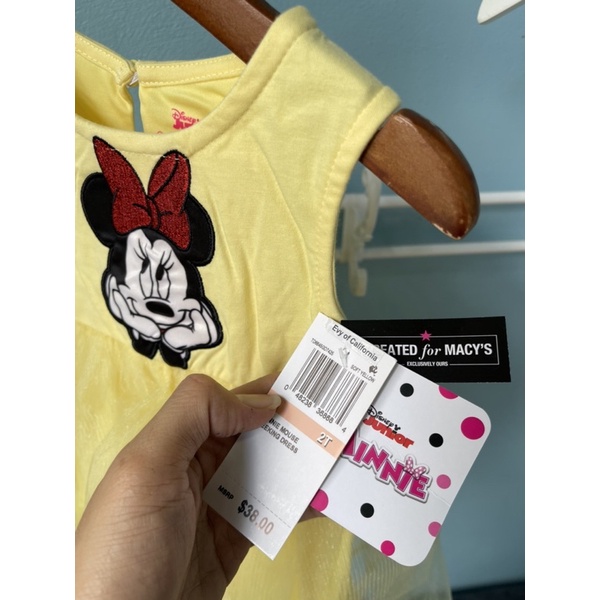 Váy bé gái Minnie 2-5 tuổi  Váy cotton voan lưới bồng xuất dư 0522
