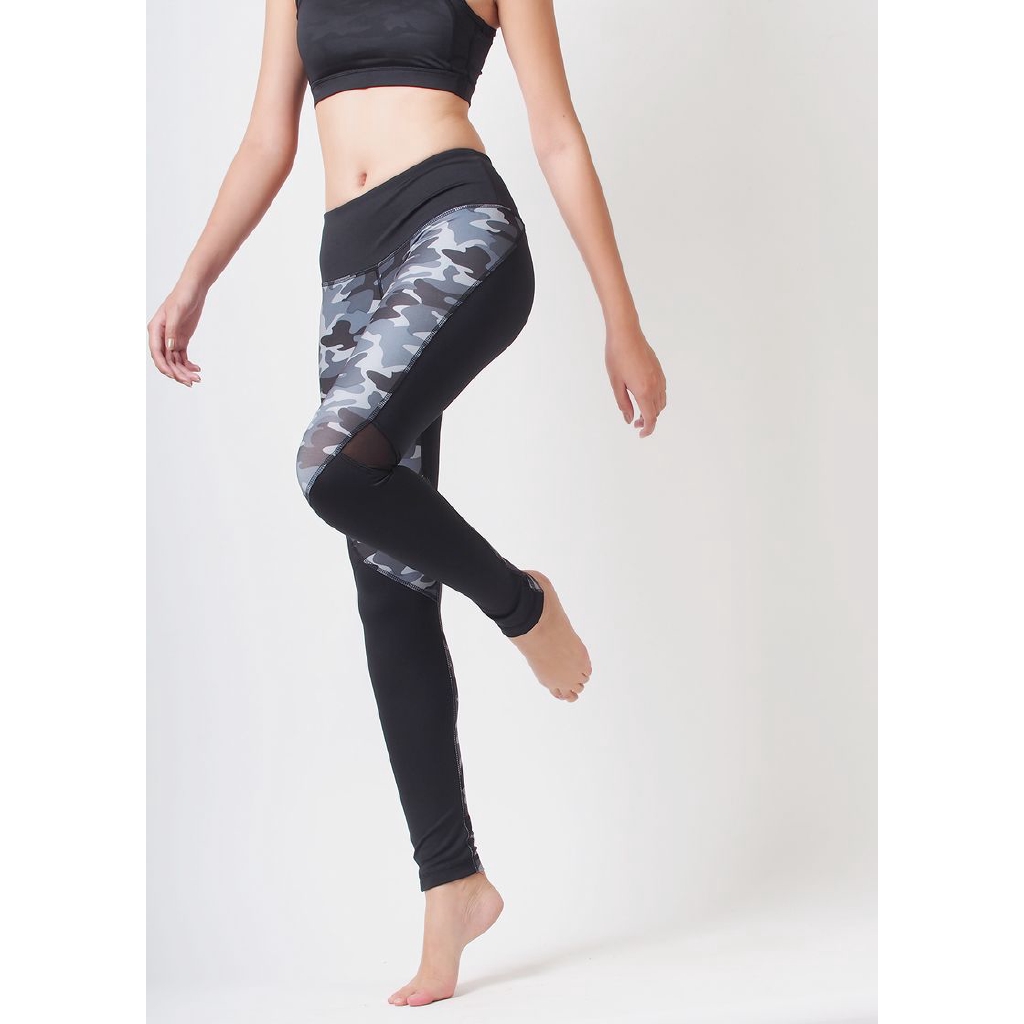 Legging thể thao dài phối đắp