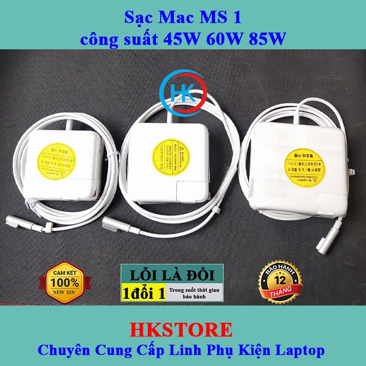 Sạc Adapter cho Matbook Air Pro công suất 45W 60W 85W Magsafe 1 và Magsafe 2