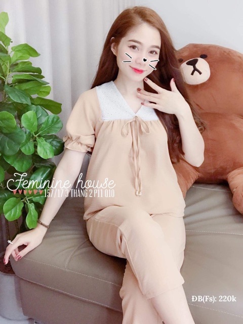 Đồ ngủ lụa kate phối ren | BigBuy360 - bigbuy360.vn