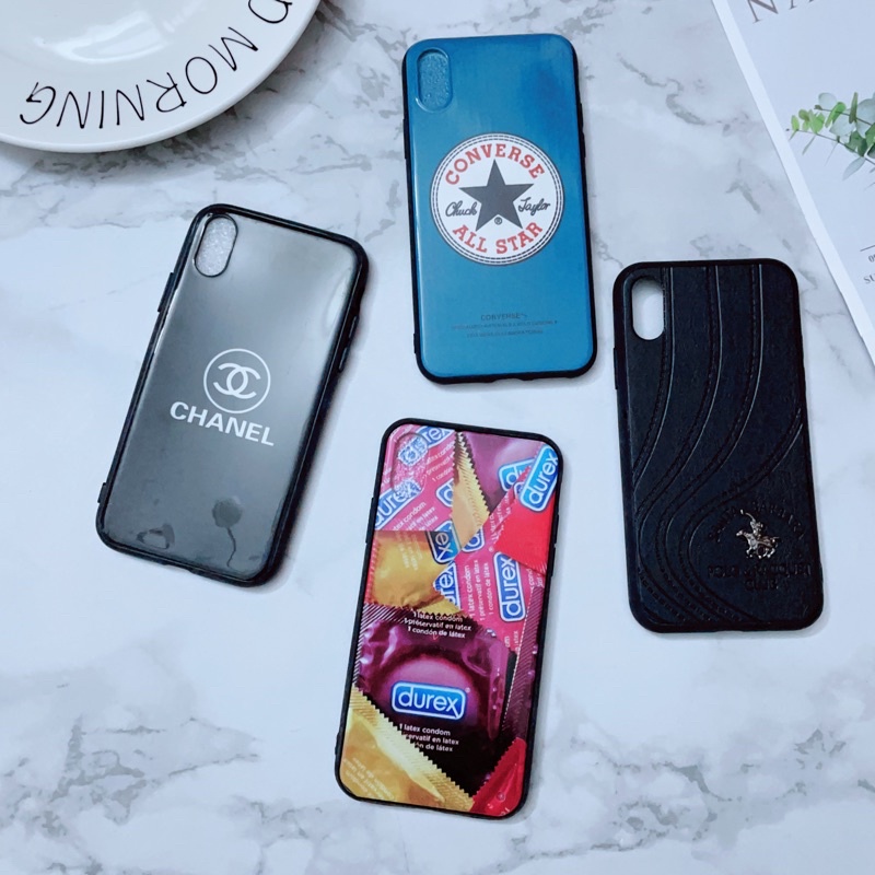 Ốp iPhone X/Xs Viền Nhựa Dẻo Nhiều Hình Cá Tính