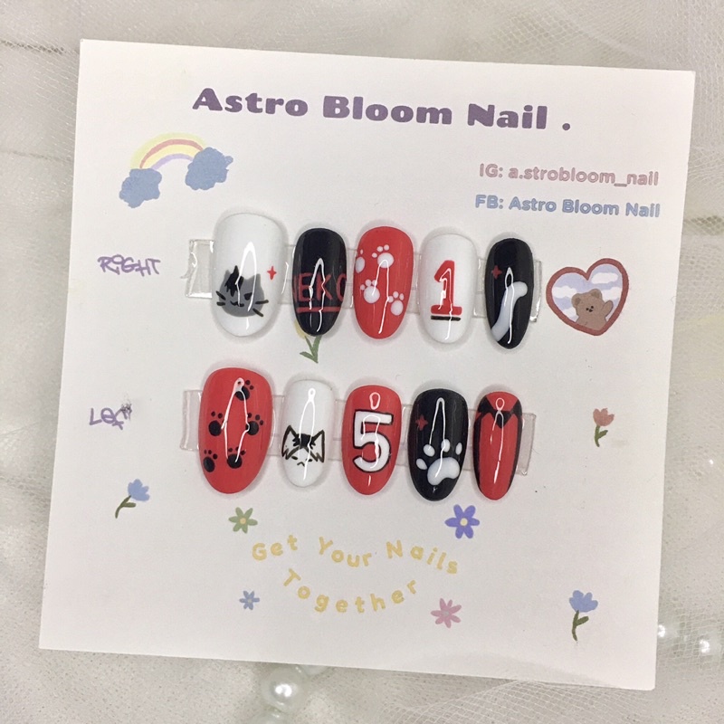 Móng úp tiện lợi hoạ tiết KuroKen