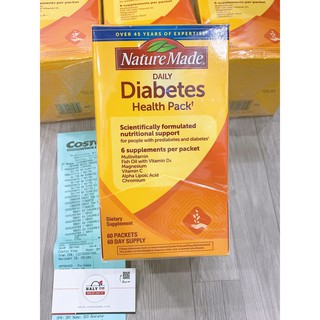 Viên uống điều hoà tiểu đường Nature Made Daily Diabetes Health Pack