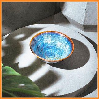 Bát Cơm Miệng Loe Xanh Hoả Biến