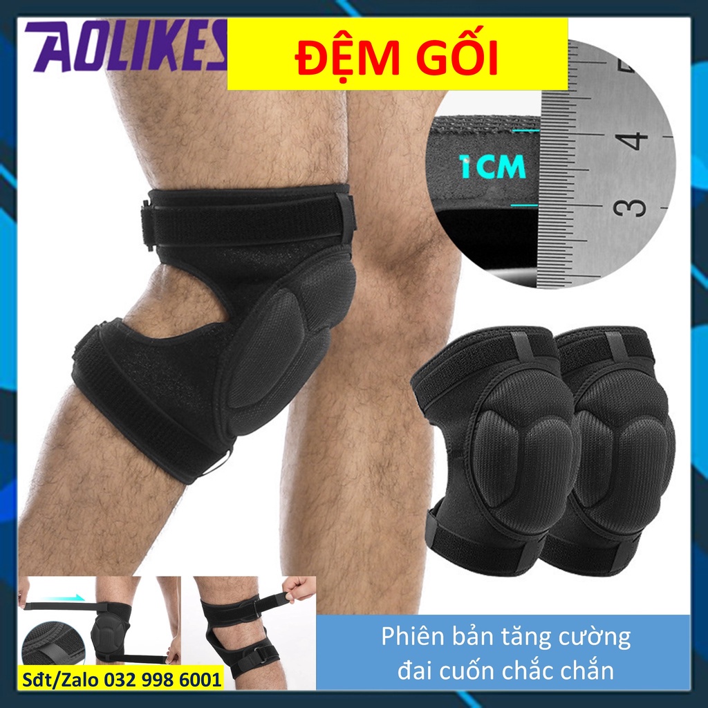 Xỏ gối chống chầy xước Đệm gối Bó gối thể thao tập YOGA GYM Aolikes 0217A 0210 0219 0211 0212 Băng gối thế thao ddcg