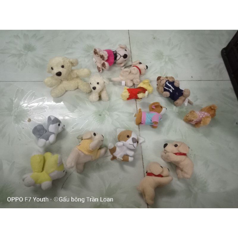 Gấu bông chó đầu bự 7cm