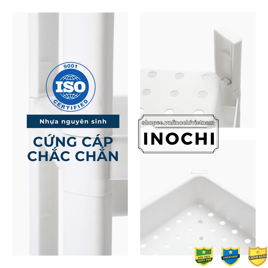 Kệ nhà tắm -Kệ để đồ Đa Năng 2 Tầng Inochi Nhựa Dùng Để Đựng Gia Vị Nhà Bếp thông minh Cao Cấp Nhật Bản KE001