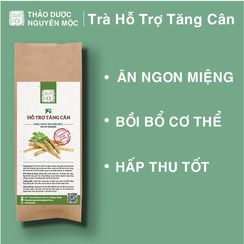 Trà tăng cân giúp bồi bổ cơ thể ăn ngon miệng hấp thụ tốt hạn chế khả năng suy dinh dưỡng