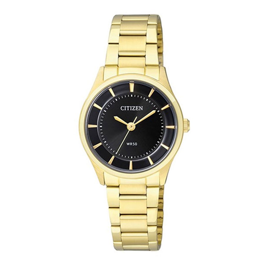 Đồng Hồ Nữ Citizen Dây Thép Không Gỉ ER0203-51E - Mặt Đen
